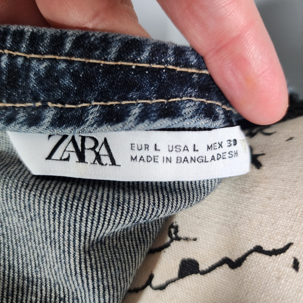 Zara Denim Dresz, Large - Picture 9 of 14